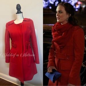 ASO BLAIR WALDORF RED COAT